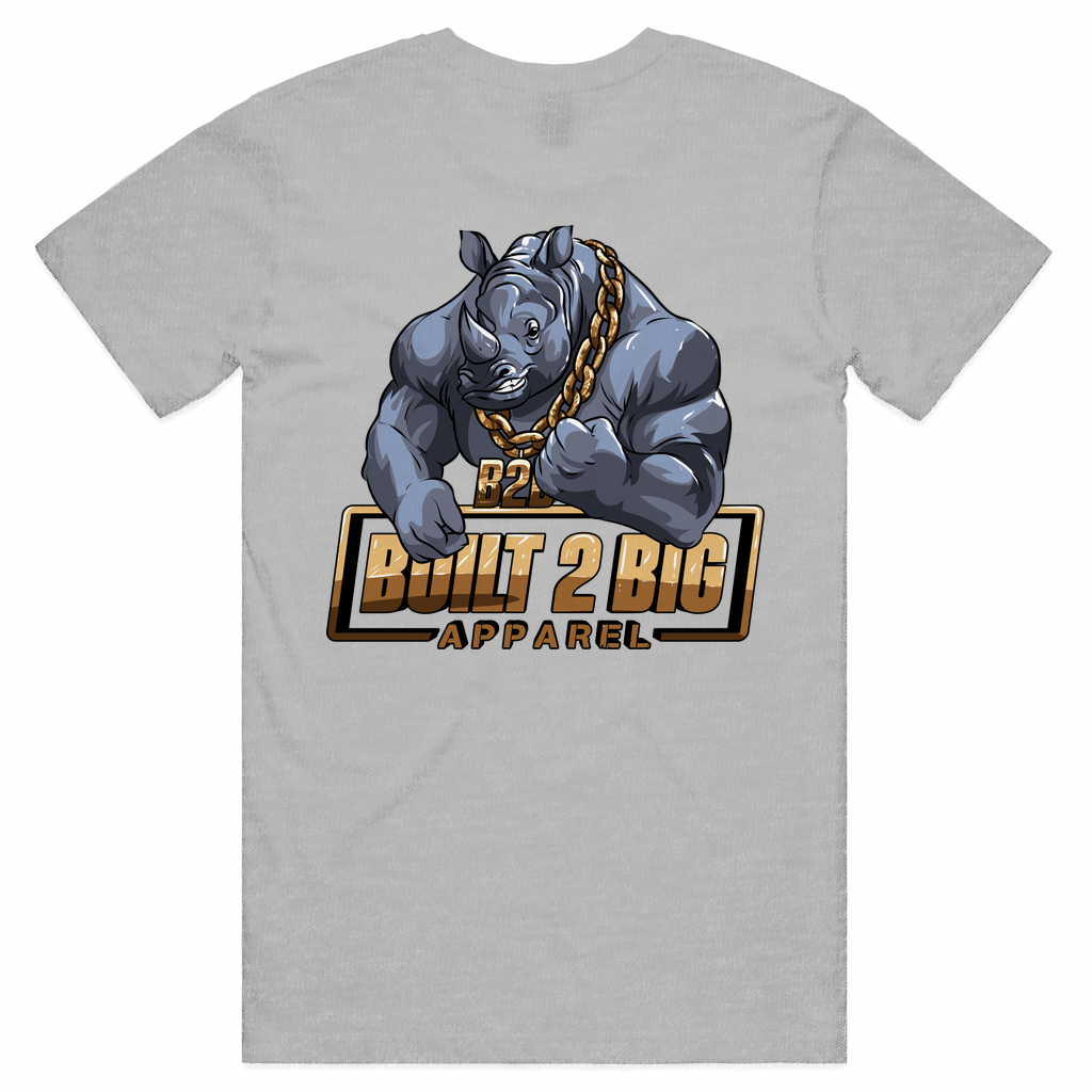 B2B Rhino - Gold Front & Rear Unisex Tee