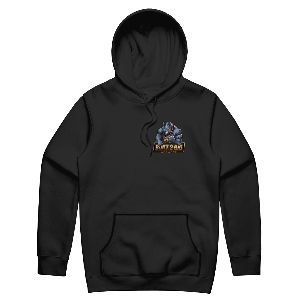 B2B Rhino - Gold Front & Rear Unisex Hoodie