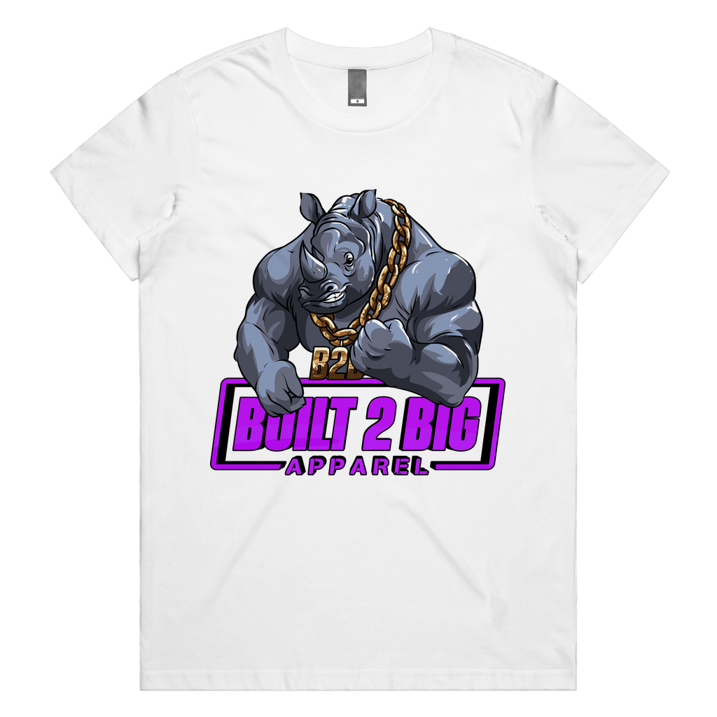 B2B Rhino - Pink Womens Tee