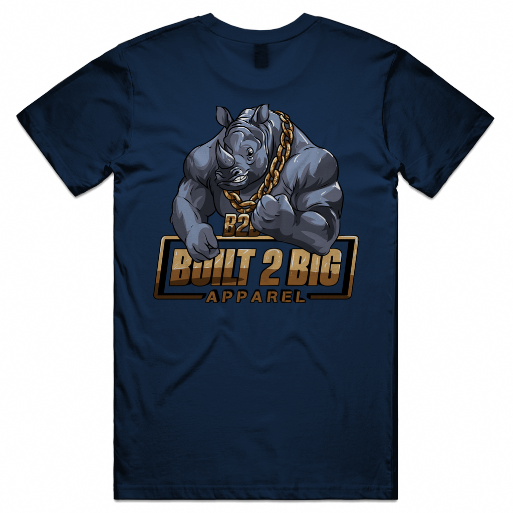 B2B Rhino - Gold Front & Rear Unisex Tee