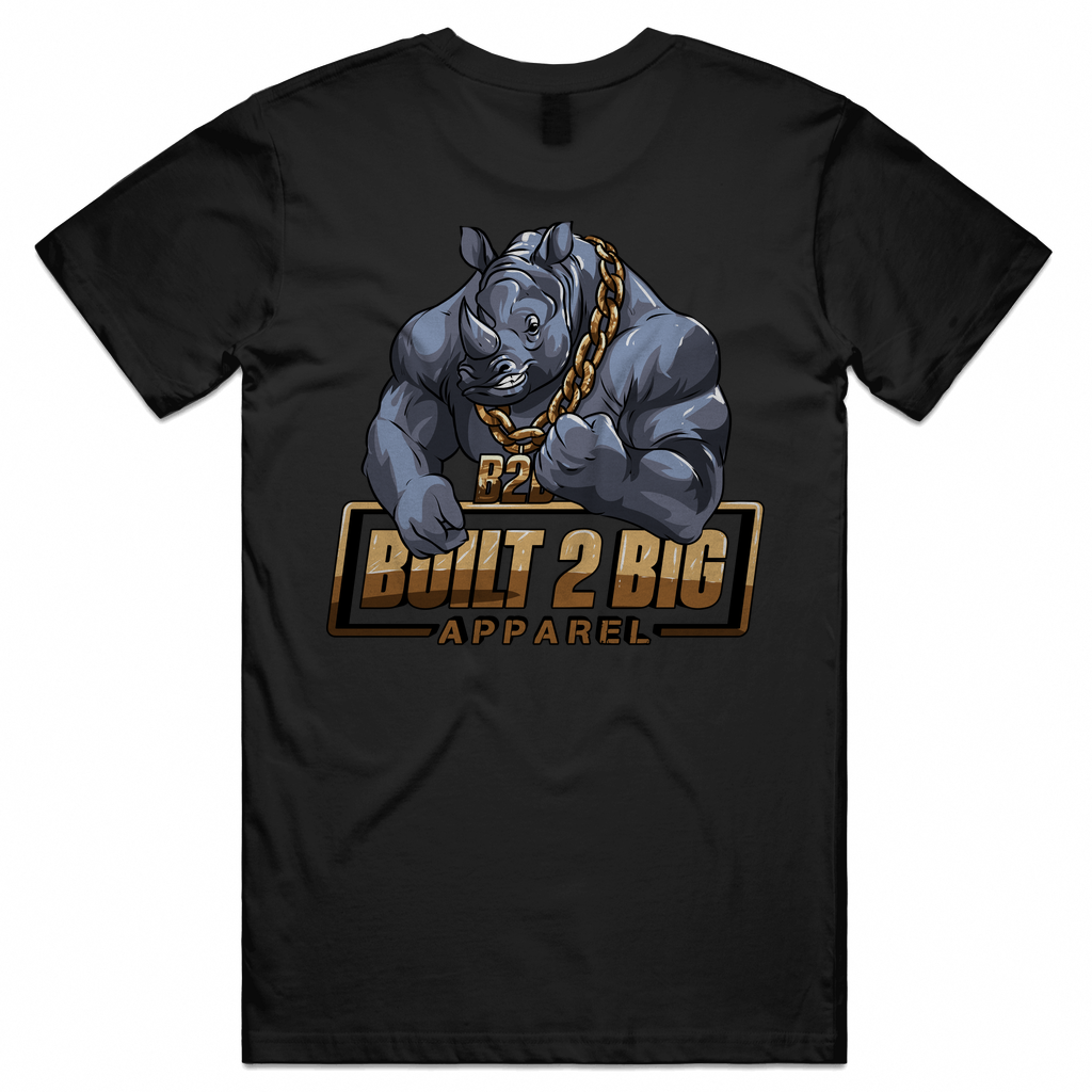 B2B Rhino - Gold Front & Rear Unisex Tee