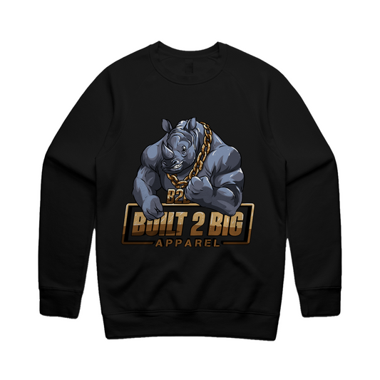 B2B Rhino - Gold Unisex Crewneck