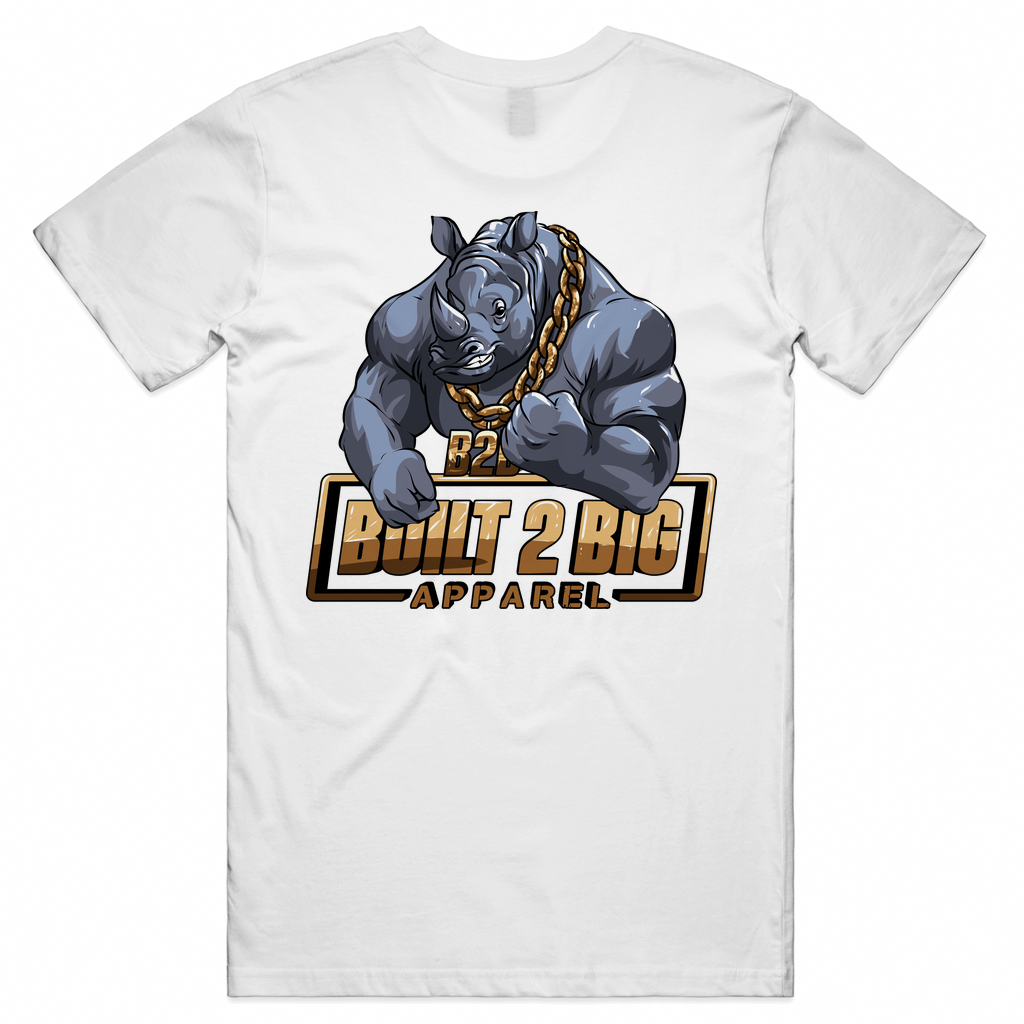 B2B Rhino - Gold Front & Rear Unisex Tee